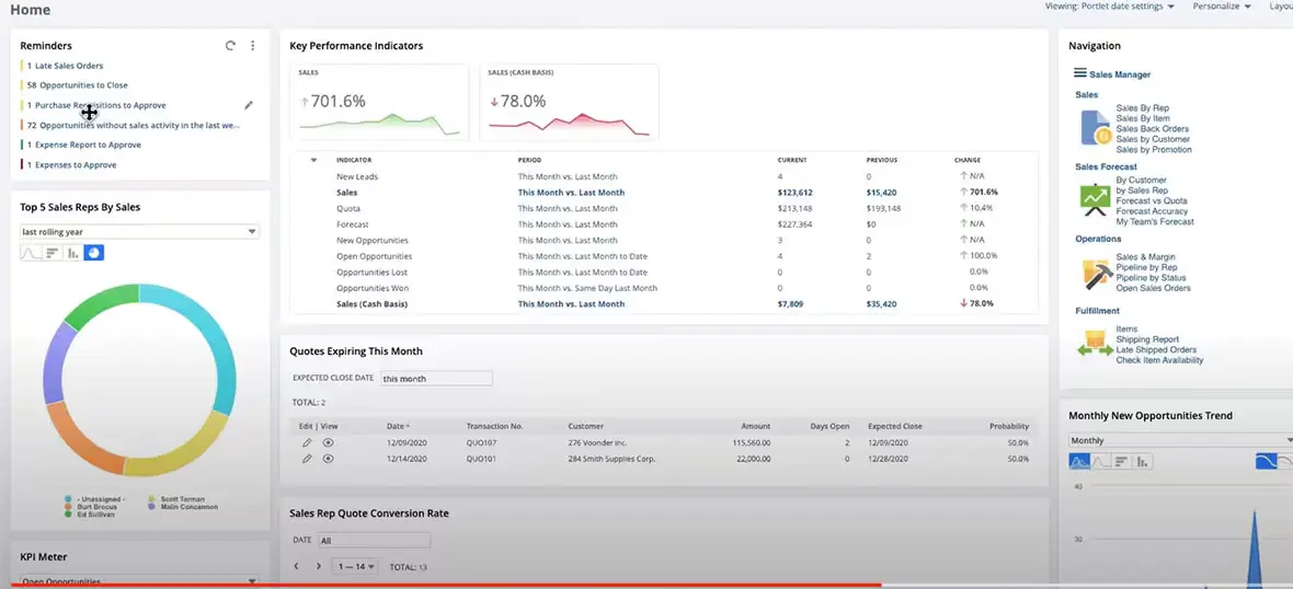 sales tracking software netsuite crm