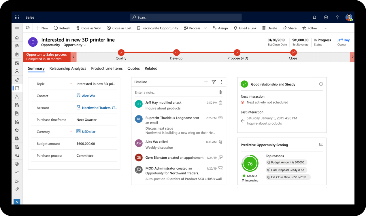 microsoft dynamic 365 procurement