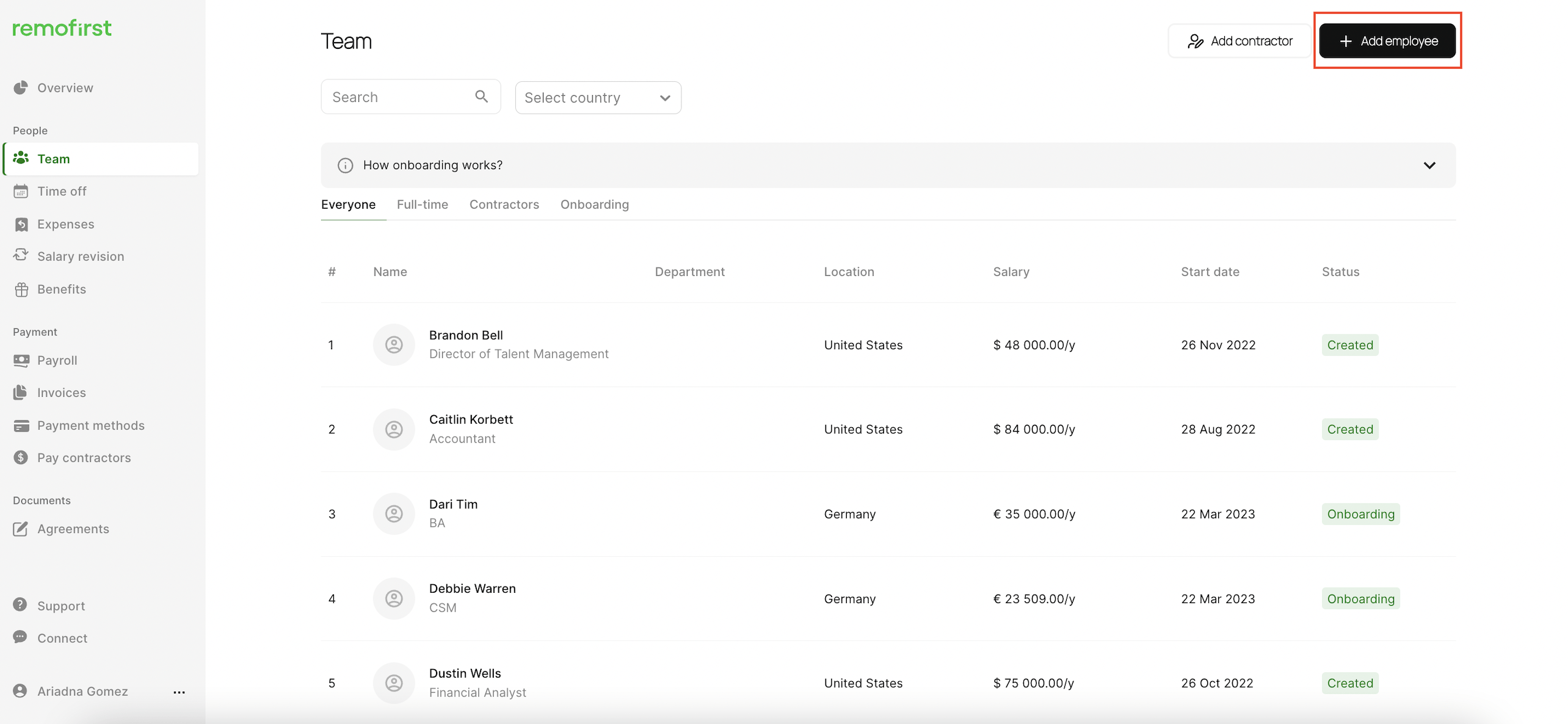 remofirst-dashboard