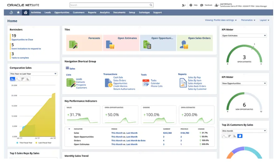 Oracle NetSuite ERP