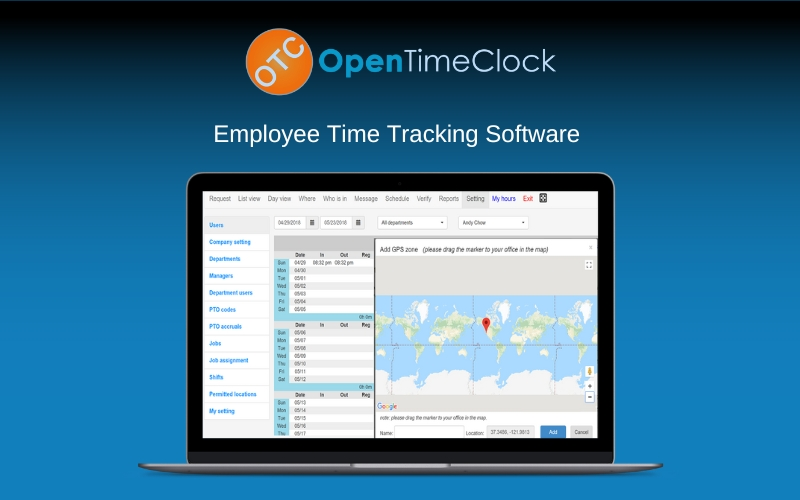 open time clock
