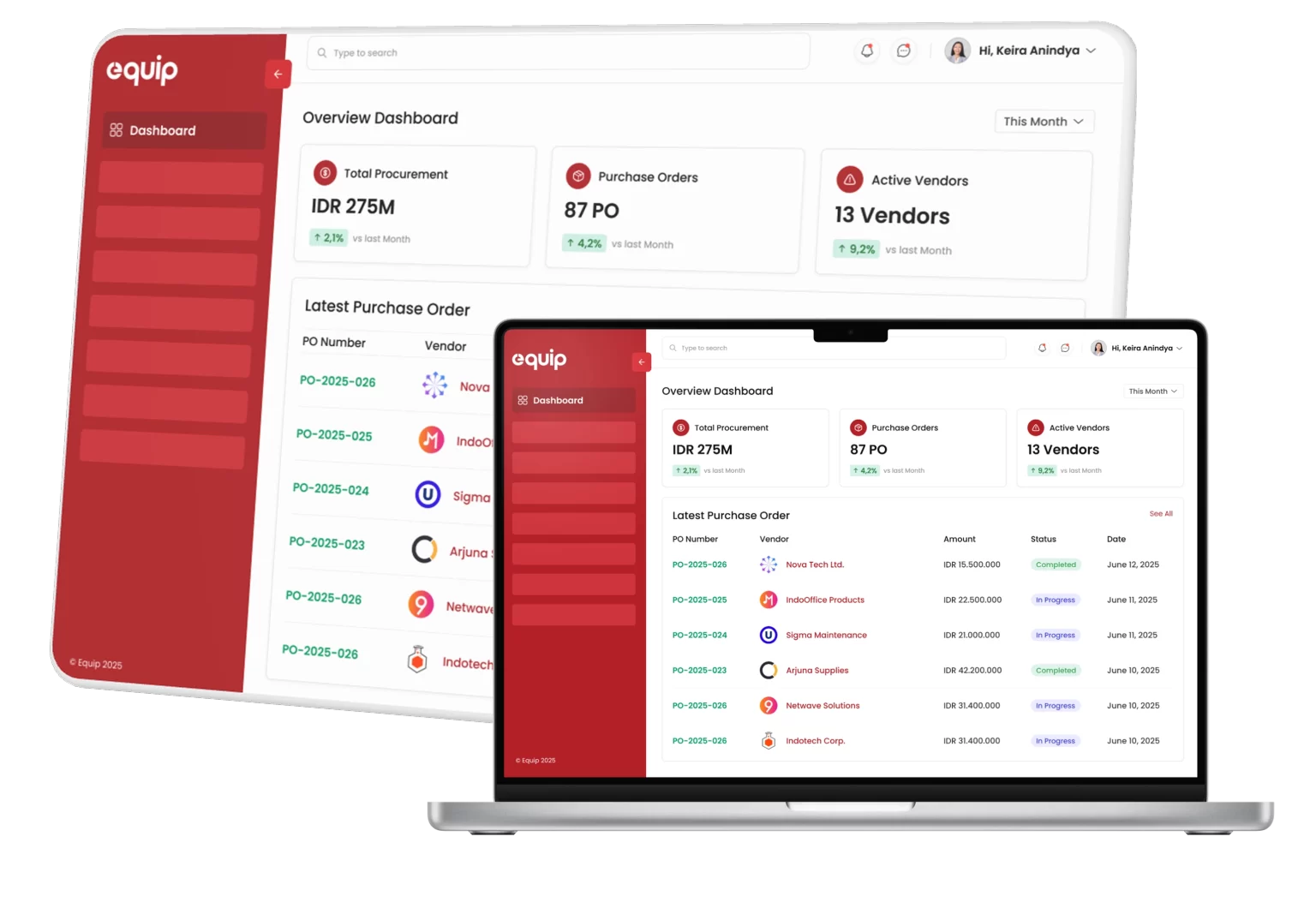 EQUIP Vendor Management Software