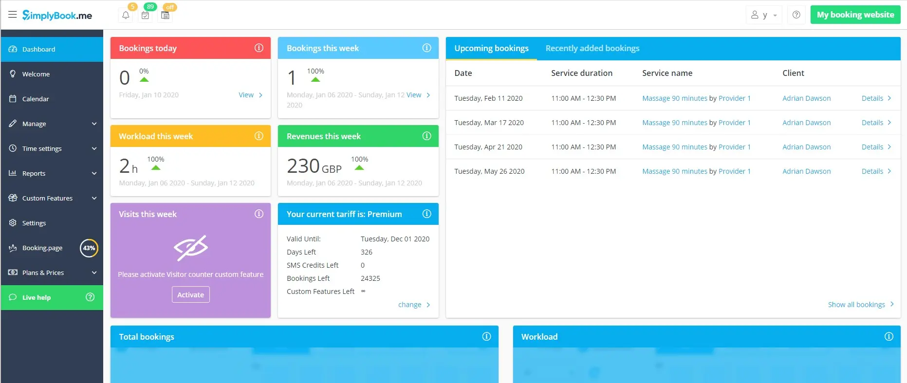 software scheduling simplybook